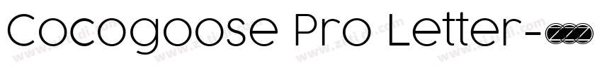 Cocogoose Pro Letter字体转换